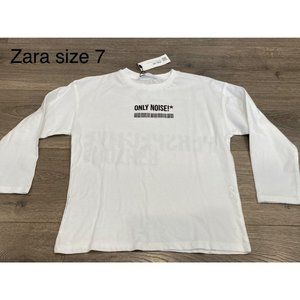 NWT Zara boys sz 7 Only Noise Long Sleeve tshirt
